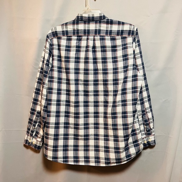 Goodthreads Mens Blue Size XL Plaid‎ Print Standard Fit Button Down Shirt Blue - Picture 2 of 8